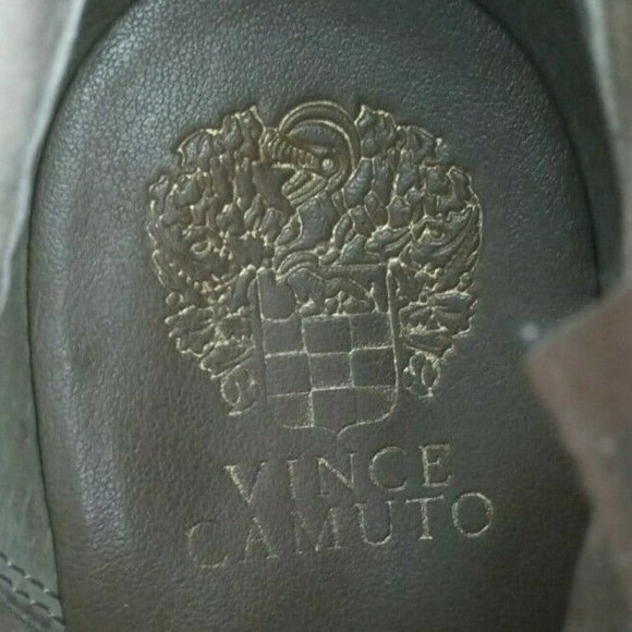 Vince Camuto Tan Suede Tassled Side Zip Wedge Ankle Booties Size 9 M - Picture 6 of 10